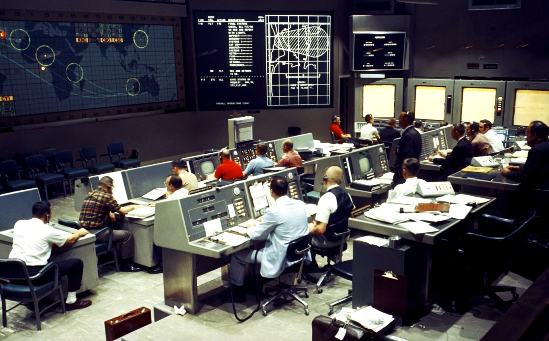 gemini mission control room - Besp Tine Sta. Kim Flir Micripti Final Systems Check, All Fic'S 60 Red Report With Lights. Support 30 15 0 15 30 45 150 1 45 Cyi 90 30 Systems Lap Fly Stc All Give Status O Request Ecs, Elp, W. Tle Fad 41111